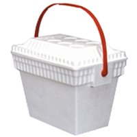 COOLER WITH FLEX STRAP HANDLE