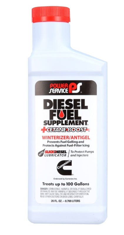 Power Service 1026-12 Diesel Fuel Supplement Cetane Boost, 26 oz