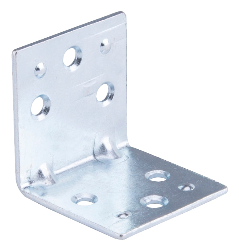 ProSource BH-6013L Corner Brace, 1-1/2 in L, 1-1/2 in W, 1-1/2 in H, Steel, Zinc-Plated, 2 mm Thick Material