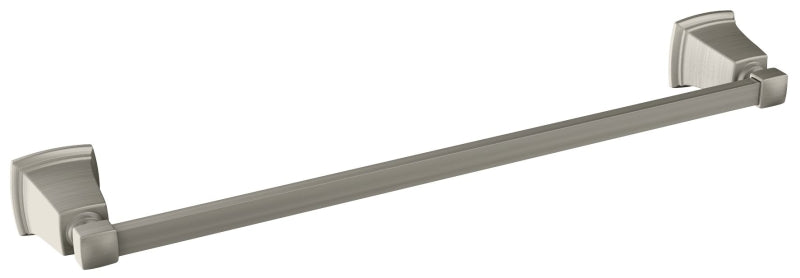 Moen Y3218BN Towel Bar, 20.06 in OAL, 3.29 in OAW, 18 in L Rod, Aluminum, Brushed Nickel, Surface