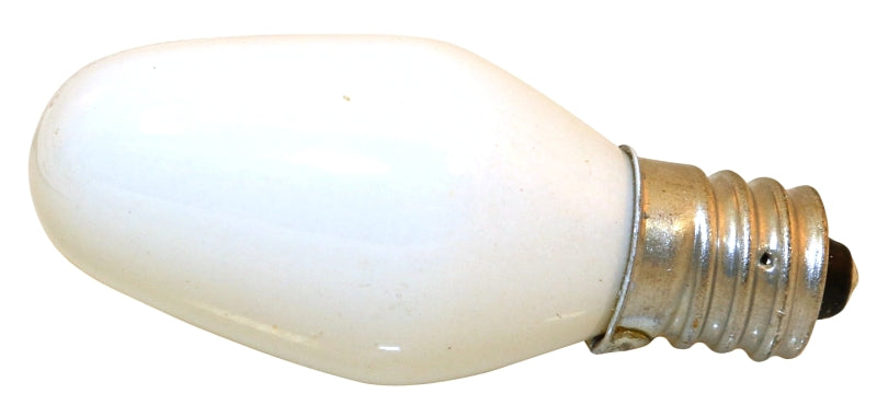Sylvania 13544 Incandescent Lamp, White Lamp, 7 W, Candelabra E12 Lamp Base, C7 Lamp, 33 Lumens, 2850 K Color Temp