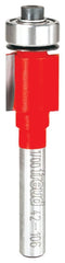 Freud 42-106 Flush Trim Bit, 1/2 in Dia Cutter, 2-1/8 in OAL, 1/4 in Dia Shank, 2-Cutter, Carbide