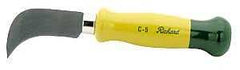 Richard 505 Short Point Flooring Knife, Chrome Vanadium Steel Blade, Ergonomic Handle, Birchwood Handle