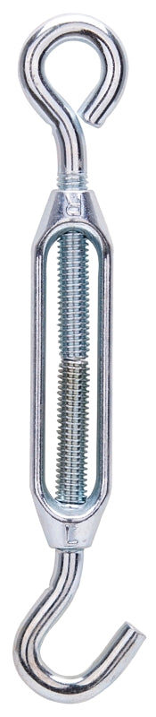 ProSource LR337 Turnbuckle, 5/16 in Thread, Hook, Eye, 9 in L Take-Up, Aluminum