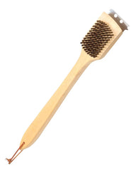 GRILL BRUSH WOOD 18IN ST STEEL