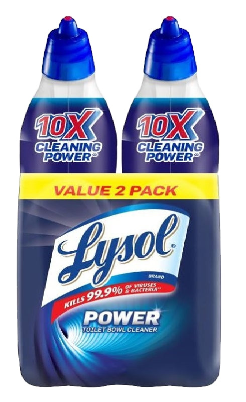 Lysol 1920079174 Toilet Bowl Cleaner, 24 fl-oz Angle Neck Bottle, Liquid, Wintergreen, Dark Blue