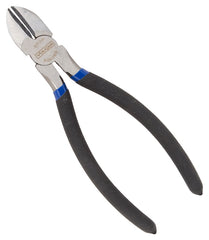 Vulcan JL-NP015 Cutting Pliers, 7 in OAL, 1.2 mm Cutting Capacity, 1 in Jaw Opening, Black/Blue Handle, 7/8 in W Jaw