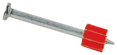 Ramset 1512 Drive Pin, 0.145 in Dia Shank, 1-1/2 in L, Steel, Zinc, 100/PK