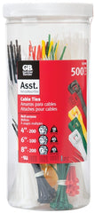 50398 CABLETIE ASST COLR 500PC