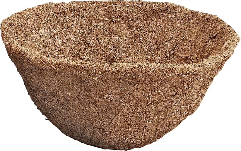 Landscapers Select T51451A-3L Planter Liner, 12 in Dia, 6-1/2 in H, Round, Coconut Fiber, Brown