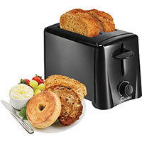 TOASTER 2 SLICE BLACK AUTO OFF