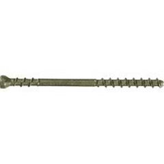 Camo 0345240S Deck Screw, #7 Thread, 2-3/8 in L, Trim Head, Star Drive, Stainless Steel, Black, 100/PK