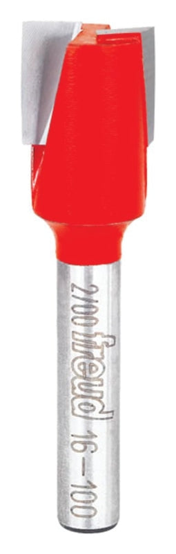 Freud 16-100 Router Bit, 1/2 in Dia Cutter, 2 in OAL, 1/4 in Dia Shank, 2-Cutter, Carbide