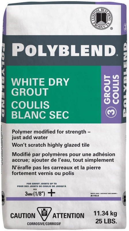 CPBWDG25 WHITE DRY TILE GROUT
