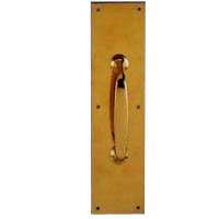 PULL PLATE 3X12 POL BRASS