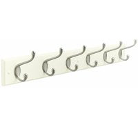 27IN HOOK RACK WHITE CLASSIC