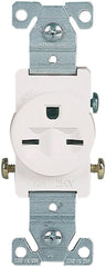 816W-BOX SINGLE RECEPTA-WHITE