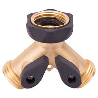 Landscapers Select GB9105A3L Y-Connector, Female and Male, Brass, Brass, For: Garden Hose and Faucet