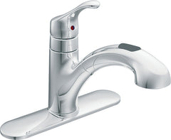 Moen Renzo Glacier CA87316C Kitchen Faucet, 1.5 gpm, 1-Faucet Handle, Stainless Steel, Chrome-Plated, Deck Mounting