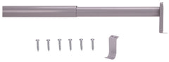 ROD CLOSET ADJ 72-96IN SILVER