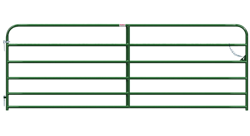 Behlen Country 40130122 Utility Gate, 12 ft W Gate, 50 in H Gate, 20 ga Frame Tube/Channel, Green