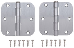 HINGE DR RD 3.5X3.5IN SAT CHRM