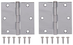 HINGE DR SQ 3.5X3.5IN BRT CHRM