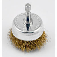 CUP BRUSH 1/4" SHANK 2" FINE