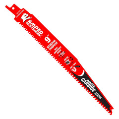 Diablo Steel Demon AMPED Series DS0909CGPA3 Reciprocating Saw Blade, 1 in W, 9 in L, 6/9 TPI, Carbide, 3/PK