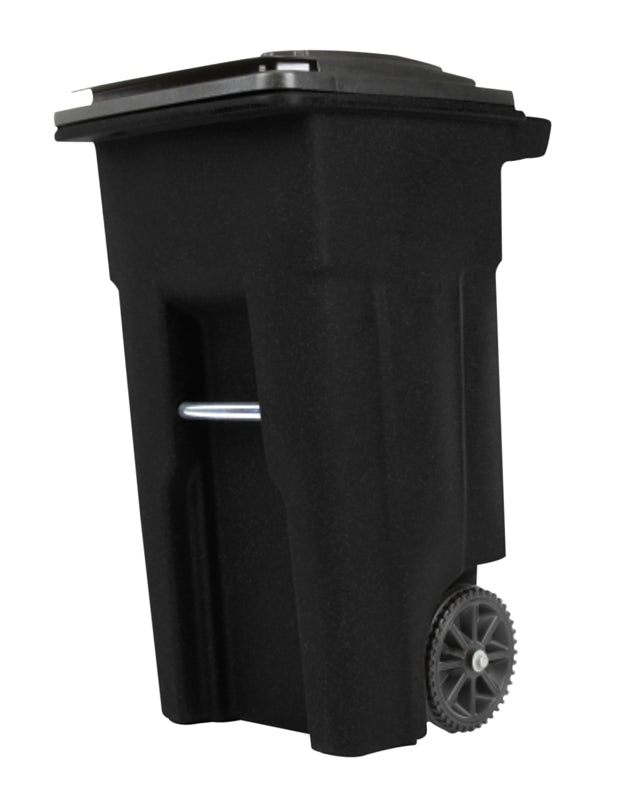 Toter 79232-R2200 Trash Can, 32 gal Capacity, Polyethylene, Black, Lid Closure