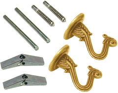 LA709 BRIGHT BRASS HOOK SWAG B