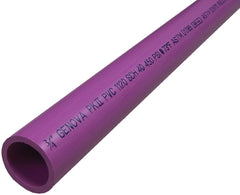 Genova 300077R Pipe, 3/4 in, 20 ft L, SCH 40 Schedule, Purple