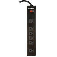 PowerZone OR801120 Power Outlet Strip, 6 -Socket, 15 A, 125 V