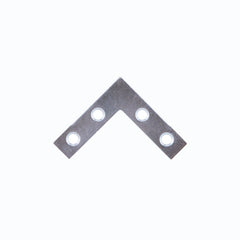 BRACE CNR FLT STL 1-1/2X3/8 ZN