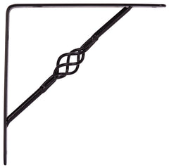 BRACKET SHELF DECO BLK 8X8IN