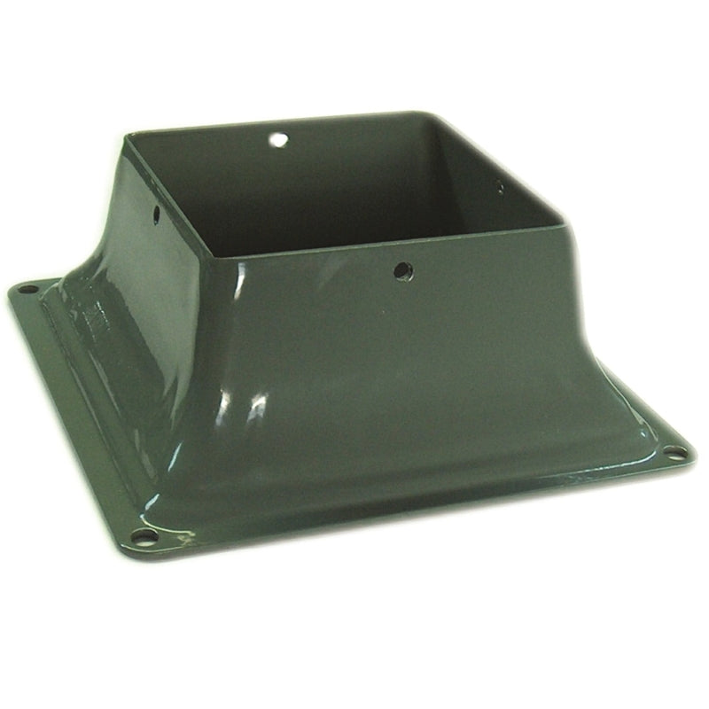 Pylex 13045 Series Post Base, Khaki, Steel, Powder-Coated