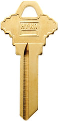 Hy-Ko 21200SC4BR Key Blank, Brass, For: Schlage Cabinet, House Locks and Padlocks, SC4 Key Number