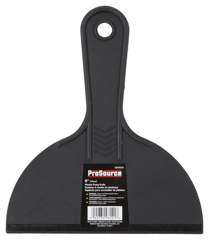 ProSource JL-PS063L Putty Knife, 6 in W Blade, 6 in L Blade, Plastic Handle