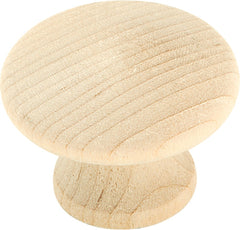 BP811WD WOOD KNOB1-1/4X15/16