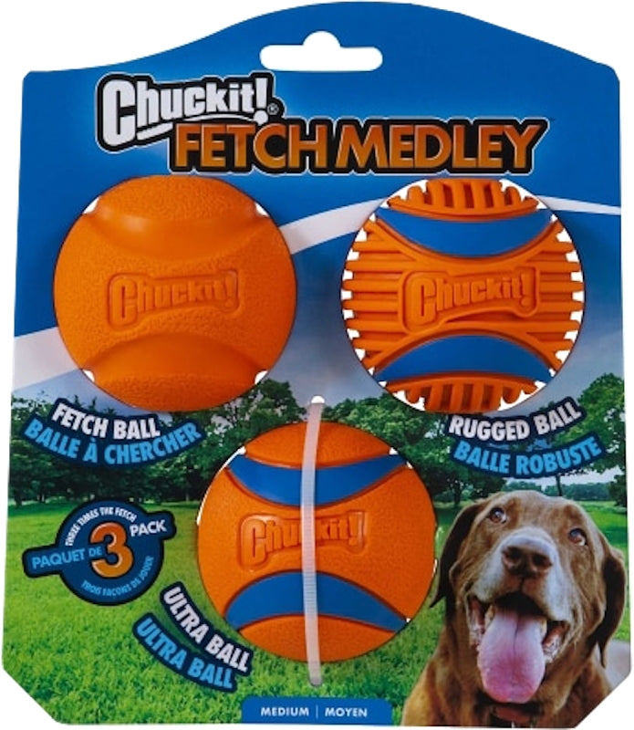 Chuckit! 47089 Dog Toy, Fetch, M, Ball, Orange