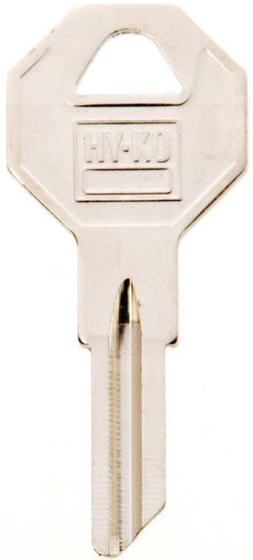 Hy-Ko 11010B2 Key Blank, Brass, Nickel, For: Briggs and Stratton Cabinet, House Locks and Padlocks, B2 Key Number