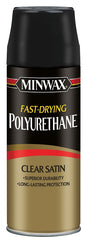 Minwax 33060000 Polyurethane, Liquid, Clear, 11.5 oz Aerosol Can