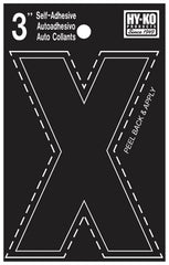 30434 3IN BLACK VINYL X LETTER