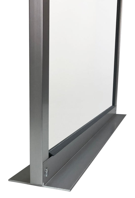 M-D 55400 Countertop Sneeze Guard, Acrylic, Clear, Satin