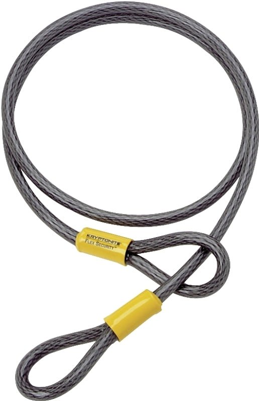 Schlage 999256 Flexible Cable Lock, Steel Body, 3/8 in Dia Shackle