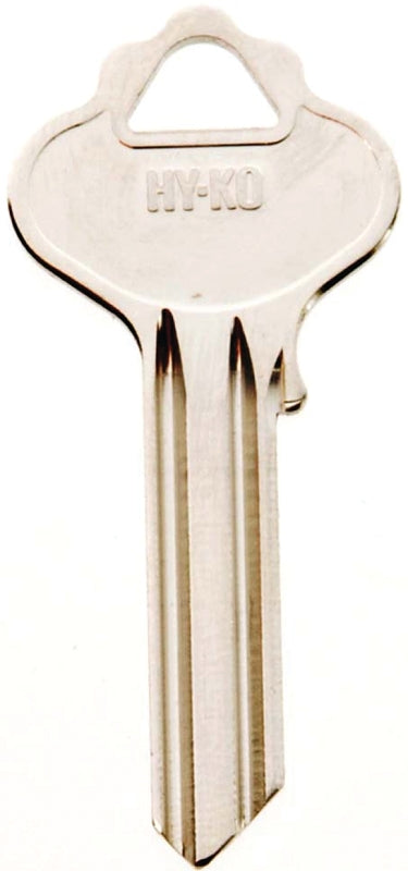 Hy-Ko 11010IN33 Key Blank, Brass, Nickel, For: ILCO Cabinet, House Locks and Padlocks, IN33 Key Number