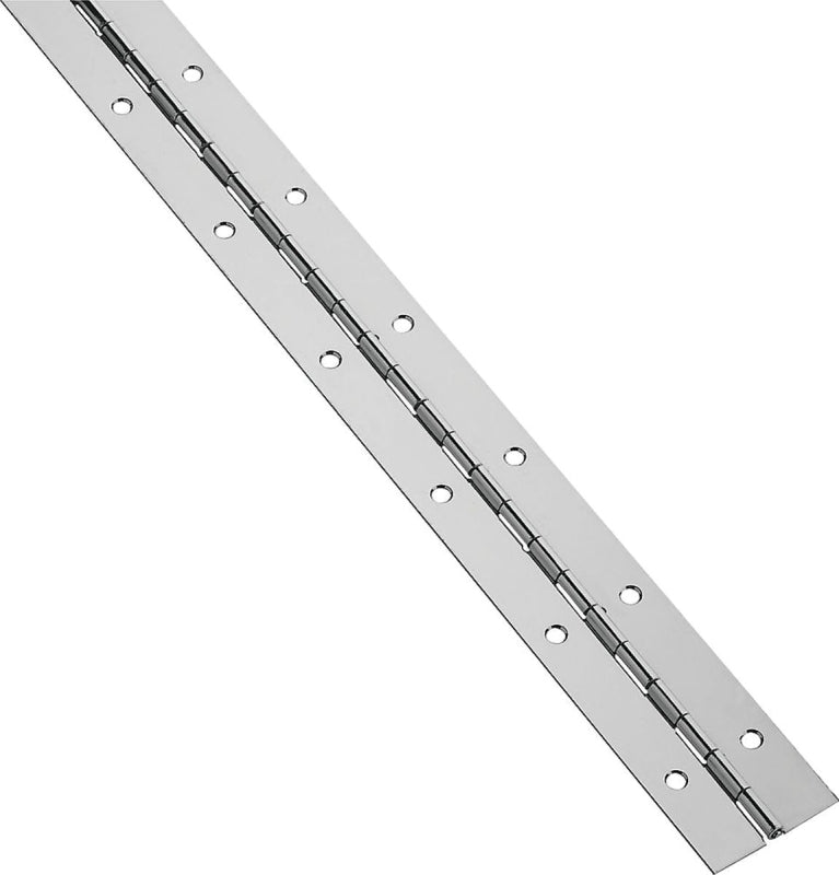 National Hardware V571 Series N266-957 Hinge, Stainless Steel, 1-1/2 in W, Continuous Hinge