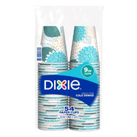 DIXIE 9OZ PAPER CUPS 54 CUPS
