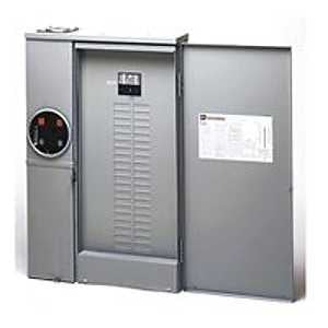 Cutler-Hammer MBE4040B200BTS Meter Socket Load Center, 40-Pole, 200 A, 20-Space, 4-Jaw, 40-Circuit, Main Breaker
