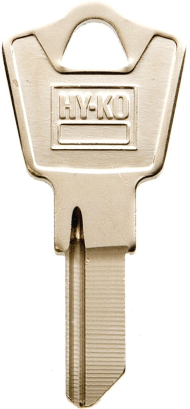Hy-Ko 11010ES8M Key Blank, Brass, Nickel, For: ESP Vehicle Locks, ES8M Key Number